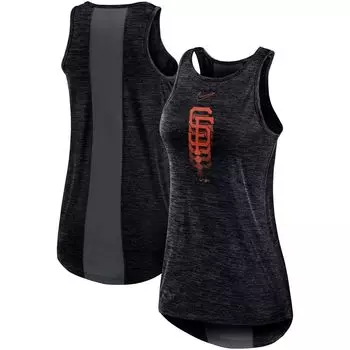 Женская черная майка с высоким воротником и логотипом Nike San Francisco Giants Nike