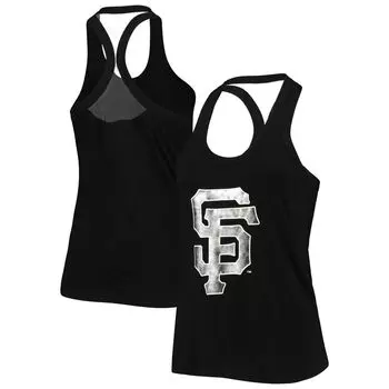 Женская черная майка в тон Athleisure Racerback San Francisco Giants The Wild Collective San Francisco Giants