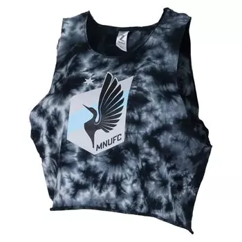 Женская черная майка ZooZatz Minnesota United FC Cloud-Dye Muscle Tank