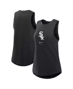 Женская черная модная майка Chicago White Sox Legacy Icon с высоким воротом Nike, черный