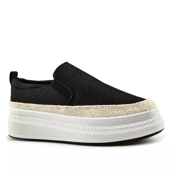 Женская черная повседневная обувь на платформе Tendenz