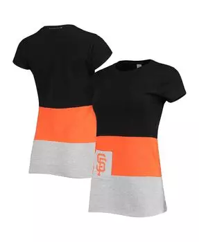 Женская черная приталенная футболка San Francisco Giants Refried Apparel, черный