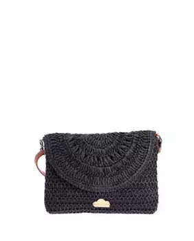 Женская черная сумка через плечо на молнии Don Algodn