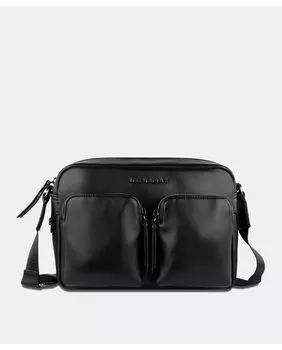 Женская черная сумка через плечо на молнии Bugatti, черный