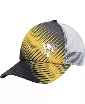 Женская черно-белая кепка Pittsburgh Penguins из пенопласта с рисунком Snapback Adidas, черный