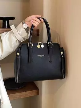 Женская деловая сумка-тоут, черный