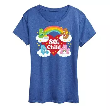 Женская детская футболка Care Bears с рисунком 80-х годов Licensed Character, цвет Dark Blue