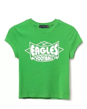 Женская детская футболка Junk Food Clothing НФЛ Philadelphia Eagles, зеленый