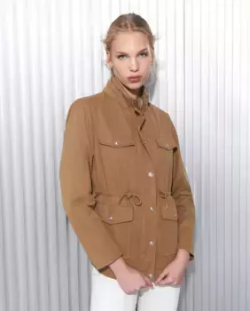 Женская длинная бедренная парка на пуговицах Easy Wear, цвет Tostado