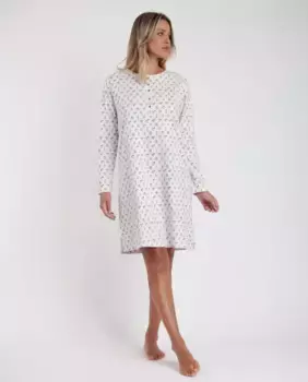 Женская длинная белая вязаная ночная рубашка Admas