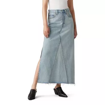 Женская длинная джинсовая макси-юбка Levi's Iconic, цвет Not In The Mood Stone