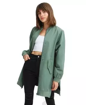 Женская длинная куртка-бомбер Chasing You Belle & Bloom, зеленый