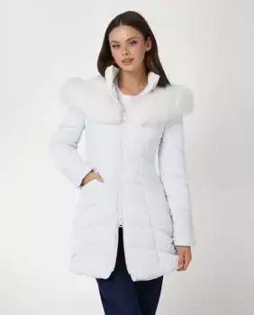 Женская длинная куртка Guess, белый
