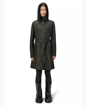 Женская длинная парка от дождя Rains, цвет Verde Militar
