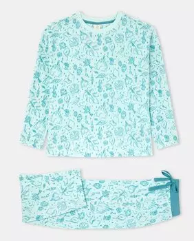 Женская длинная пижама Disney Easy Wear, зеленый