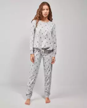 Женская длинная пижама от Bugs Bunny Gisela, серый