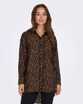 Женская длинная рубашка jdy, черный