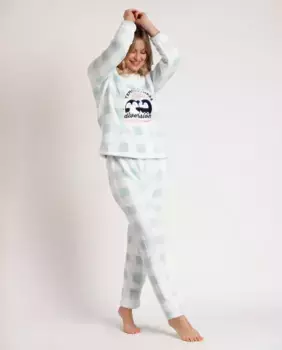 Женская длинная синяя вязаная пижама Mr. Wonderful