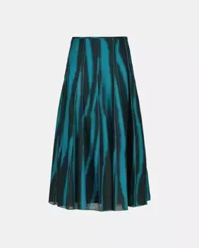 Женская длинная юбка с принтом Woman El Corte Ingls, синий