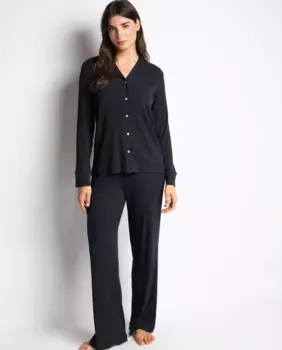 Женская домашняя рубашка Кейт из модала и хлопка Passionata, черный