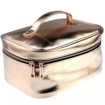 Женская дорожная косметичка, большая золотая Капитан Майк, Captain Mike, золотой