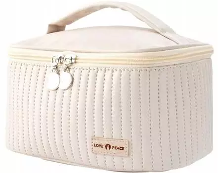 Женская дорожная косметичка, кожаная, большая, чехол для самолета Zzato Zorganizowany Dom