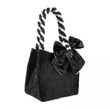 Женская дорожная косметичка STELLA из черного атласа, O!Glamour, черный