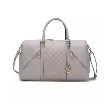 Женская дорожная сумка из веганской кожи Mkf Collection Allegra от Mia K MKF Collection, цвет Light Blue