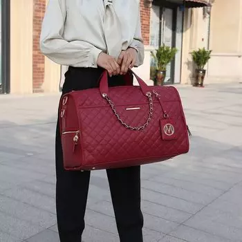 Женская дорожная сумка Lexie из веганской кожи MKF Collection от Mia K MKF Collection, розовый