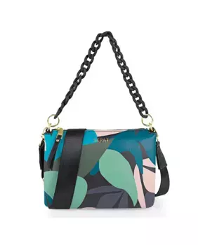 Женская двойная сумка через плечо Zagori в цвете feuilles SKPAT, зеленый