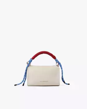 Женская двухцветная сумка через плечо со шнурком в спортивном стиле Lola Casademunt, цвет Crudo