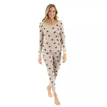Женская двухкомпонентная хлопковая пижама Birds Leveret