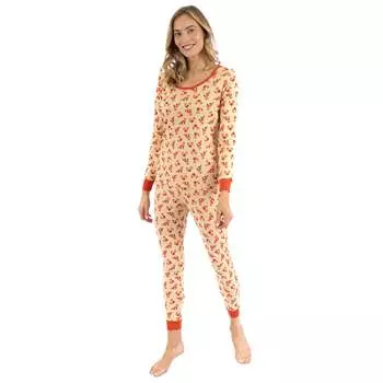 Женская двухкомпонентная хлопковая пижама Fox Leveret