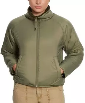 Женская двусторонняя флисовая куртка на молнии BASS OUTDOOR, зеленый