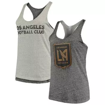 Женская двусторонняя майка Concepts Sport темно-серого цвета LAFC Squad