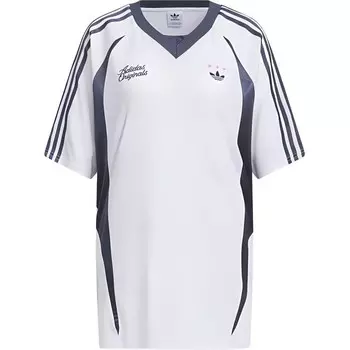 Женская дышащая модная футболка «Синий/белый» Adidas Originals
