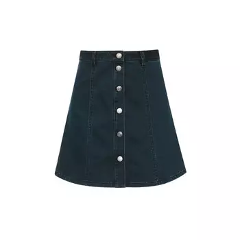 Женская джинсовая короткая юбка-трапеция Deep Breath для женщин, синий