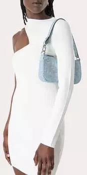 Женская джинсовая кожаная сумка с заклепками Rachel By FAR