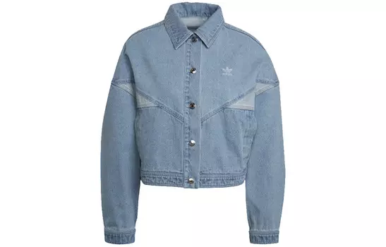 Женская джинсовая куртка Adidas Originals, цвет Clear blue