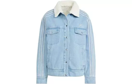 Женская джинсовая куртка Adidas Originals, цвет Light Blue