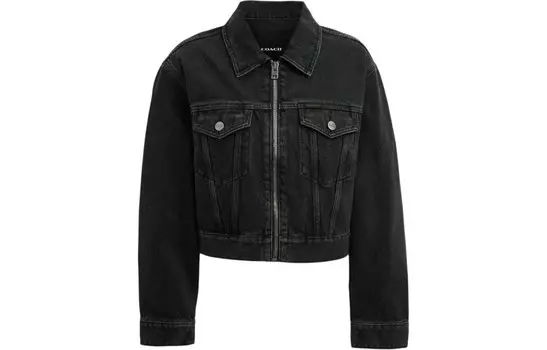 Женская джинсовая куртка COACH, цвет Black