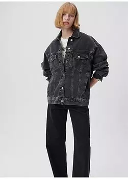 Женская джинсовая куртка LUNA Mid Smoke Colle антрацитового цвета M1110177-85298 Mavi, антрацитовый