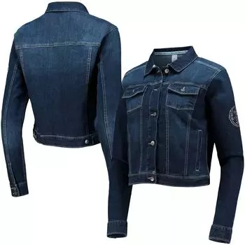 Женская джинсовая куртка на пуговицах Lusso Blue Dallas Mavericks Georgie Crystals
