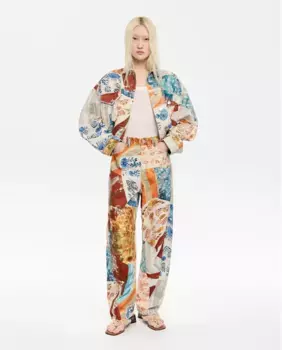 Женская джинсовая куртка оверсайз Bimba y Lola, оранжевый