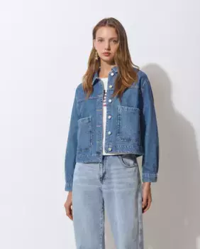 Женская джинсовая куртка с карманами Brownie, синий