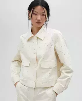 Женская джинсовая куртка с карманами Lola Casademunt, цвет Crudo