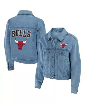 Женская джинсовая куртка с пуговицами Chicago Bulls WEAR by Erin Andrews, синий