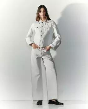 Женская джинсовая куртка Tintoretto, кремово-белый