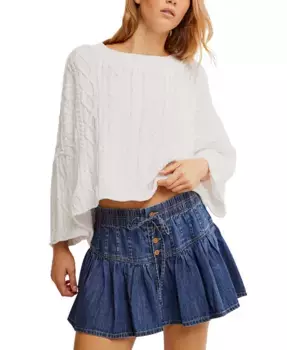 Женская джинсовая мини-юбка Roselle Free People, синий