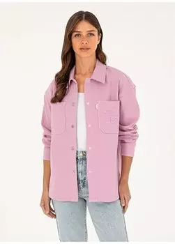 Женская джинсовая рубашка Comfort Fit с рубашечным воротником PONKIE-PUDRA U.S. Polo Assn.